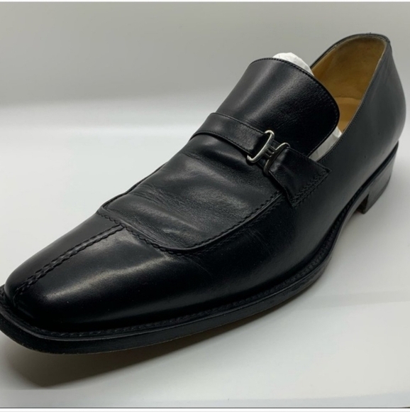 Black Cole Haan Men's Leather Loafers Size 12 - Picture 1 of 9
